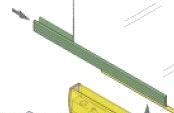PVC profil 1500 for 6mm glass, 3m.