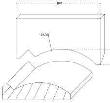 Rillestålprofil B=110mm
