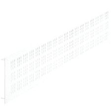 Gitterrist Startec C 100 x 1.000mm. Alum.Hvitlakk.