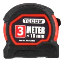 Målebånd 3m. Tecos B=16mm