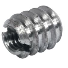 Iskruingsmutter Tverrspor M6 x Ø10/12 x L13mm, 100-pk.