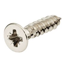 Senkhodeskrue Hospa 4,0 x 15mm Pzd.Blank Nikkel, 1.000-pk.