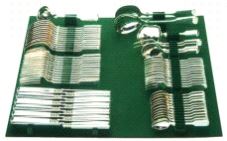 Bestikkholder for 90 deler, Antrasitt