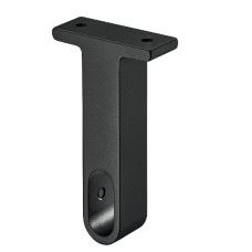 Garderoberør Oval 30 x 14 Sort, Holder Midt