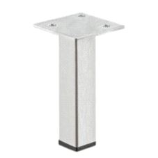 Møbelben 200mm Rustfri