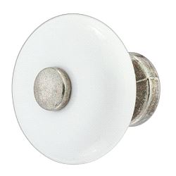 Knott Ø25mm Porselen, Antikk tinn sokkel