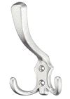 Garderobekrok Matt chrome 123mm