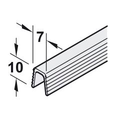 Clipo 10 HIF Løpeprofil nede, Kunststoff  3,5m