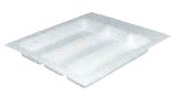 Bestikkinnlegg 440 x 480 x 57mm Hvit