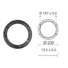 Dreieskive Ø230mm