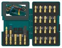 Makita Bitssett 26-d.Golden Impact Slagsikker