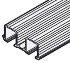 Slido Classic 40IFC Toppskinne 2 løp Innfr. 2,5m.