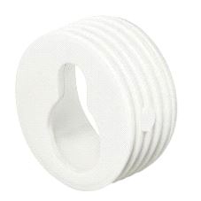 Opphengsbeslag Ø20mm Hvit plast "Nøkkel", 20-pk.