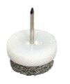 Glidesøm m/filt og stift Ø28mm H=10mm, 100-pk.