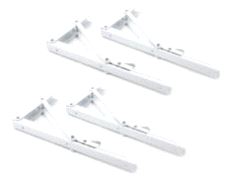 Hyllebrakett Nedfellbar Hvit 300mm, 4-pk.