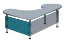 Bordben Front- og sideplatefester