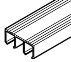 Slido Classic 20/40 IFC Toppskinne Dbl. 2.500mm