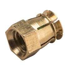 Sprededyvel M6 messing, 100-pk.
