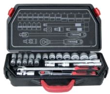 Pipenøkkelsett Tecos T-4224M 1/2" 24-d.
