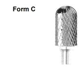 Roterende HM Fil Form C Ø6mm s=6