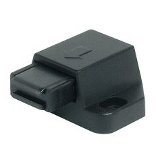 Trykklatch med magnet, sort