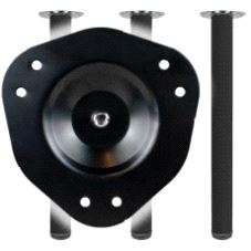 Bordben BMB 4616 Ø60 x 710mm Sort