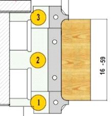 Avrunding/Fasverktøysett Ø113 d=30