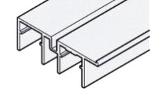 Slido Classic F-Line 21/31  Bunnskinne 2 løp 2,5m.