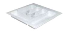 Bestikkinnlegg 390 x 485 x 57mm Hvit