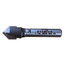 V-Not fres Ø9,5mm 90° s=6