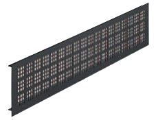 Gitterrist Startec C 100 x 1.000mm. Alum.Sortlakk.