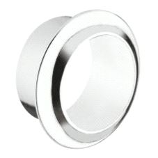 Trykknapplås 25mm, Rosett Forkrommet Messing 16mm