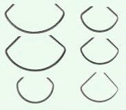 Ulmia fjærklemmer B 15-25mm, 10-pk.