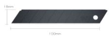 Brytebladkniv Olfa, Knivblad Black 18 x 100mm, 50-pk.