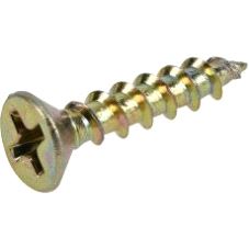 Senkhodeskrue Gul Helgjenget 4,0 x 25mm, 100-pk.